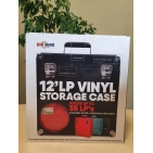 Retro Musique 12 Inch Wooden Vinyl Storage Case для 35 Lps - Red Leather Style