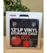 Retro Musique 12 Inch Wooden Vinyl Storage Case для 35 Lps - Red Leather Style