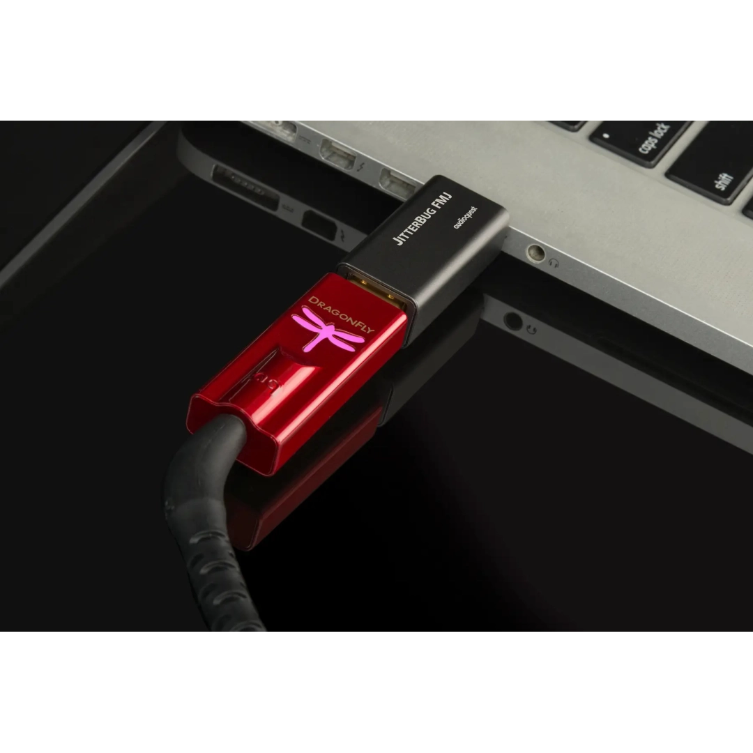 AudioQuest JitterBug FMJ USB 2.0 Фільтр шумів даних та живлення AudioQuest JitterBug FMJ USB 2.0 Фільтр шумів даних та живлення