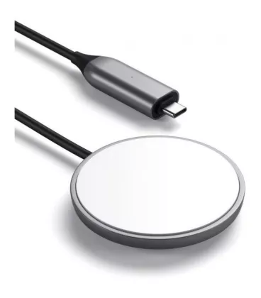 Бездротовий зарядний пристрій Satechi USB-C Magnetic Wireless Charging Cable Space Grey (ST-UCQIMCM)