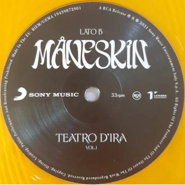 Вінілова платівка LP Maneskin: Teatro D'Ira Vol. I (Orange Vinyl)