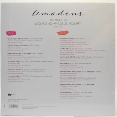 Вінілова платівка LP Wolfgang Amadeus Mozart: Amadeus - The Best Of Mozart