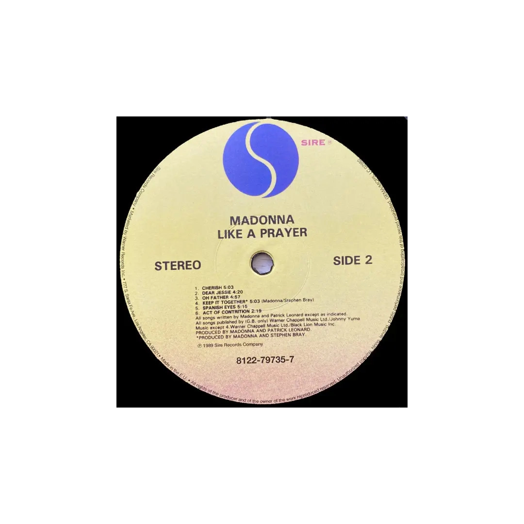 Вінілова платівка LP Madonna: Like A Prayer
