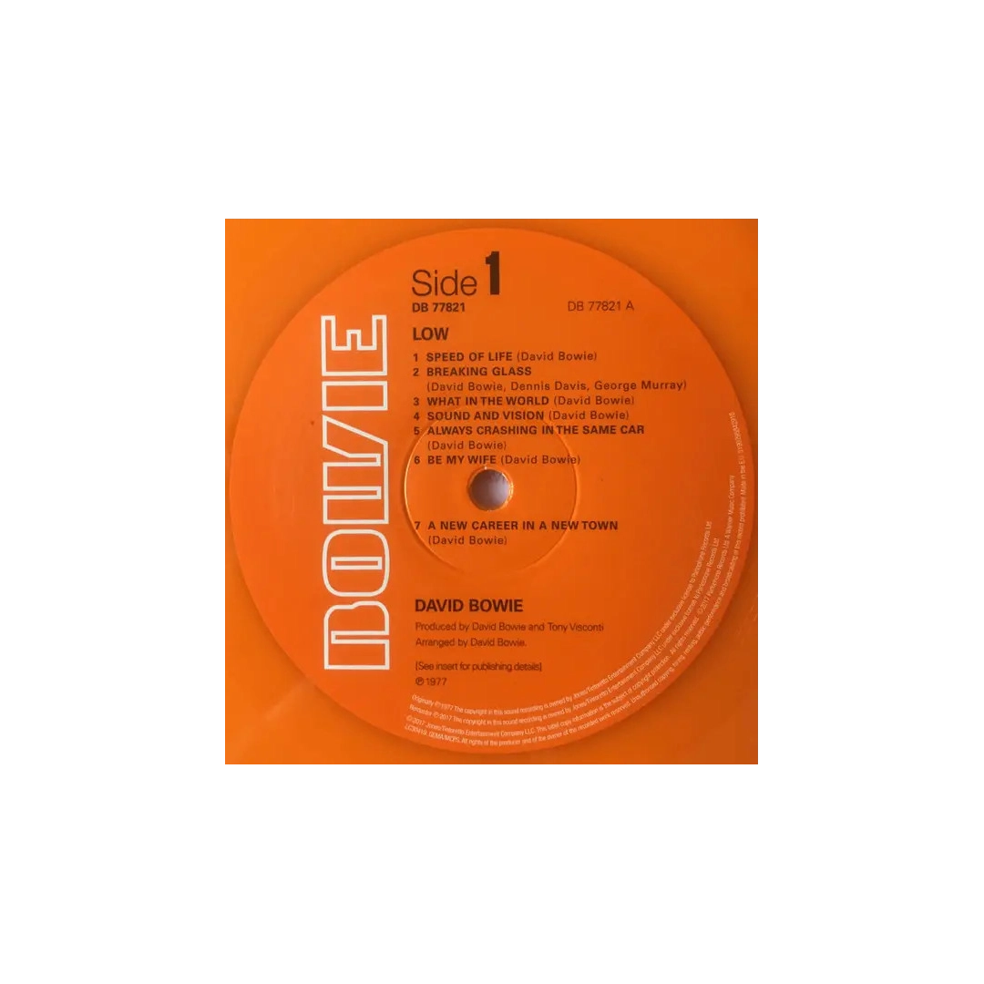 Вінілова платівка LP David Bowie: Low (Orange Vinyl Album)