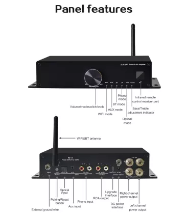 Підсилювач Cloudyx CL-250W Hi-Fi WIFI Audio Amplifier