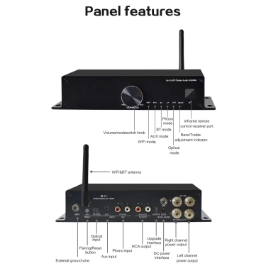 Підсилювач Cloudyx CL-250W Hi-Fi WIFI Audio Amplifier