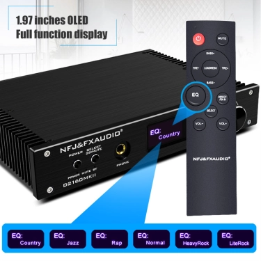 FX-Audio D2160MKII Black 150 Вт клас D Цифровий HiFi підсилювач Bluetooth