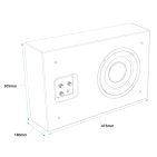 Настінний сабвуфер Gallo Acoustics ProfileSub - 150W Subwoofer Satin White (GPS150W)