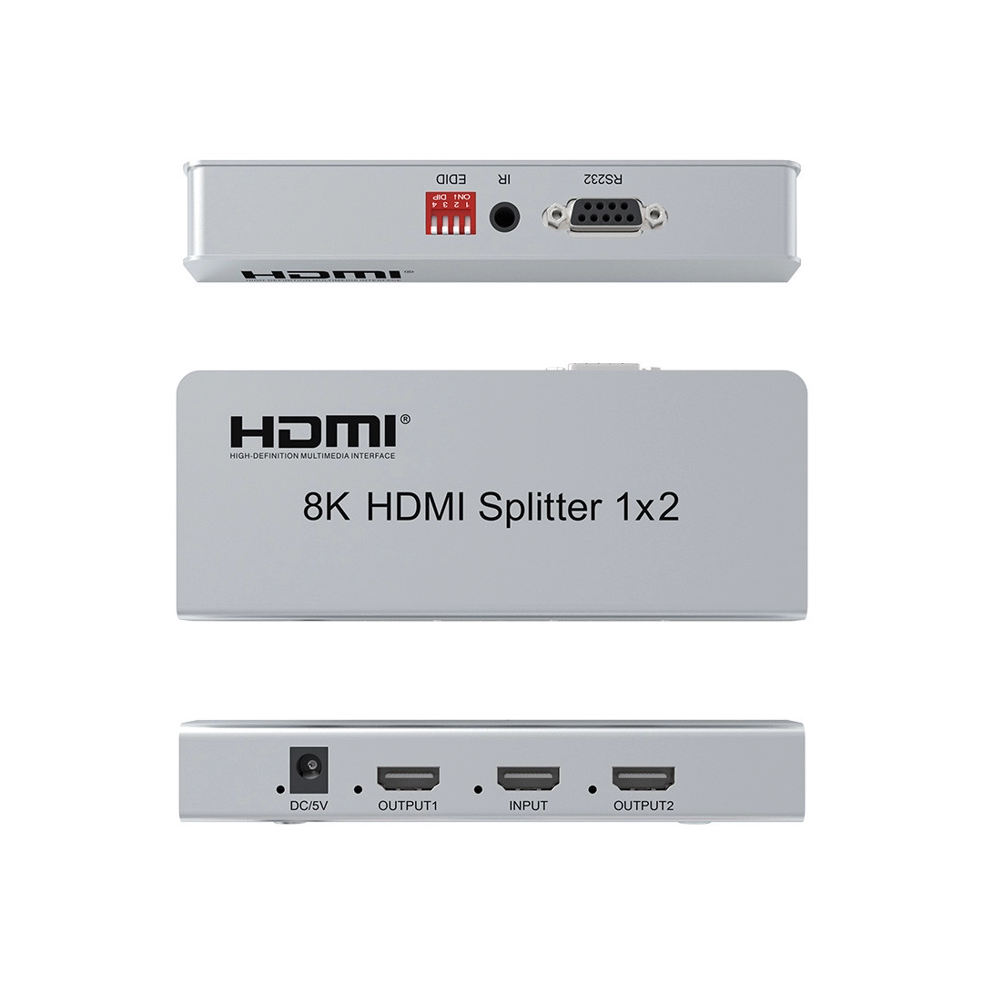 Спліттер 8K 1X2 HDMI V2.1 AirBase HD-SP1221