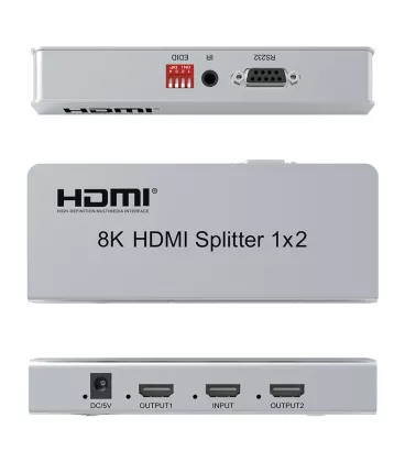 Спліттер 8K 1X2 HDMI V2.1 AirBase HD-SP1221