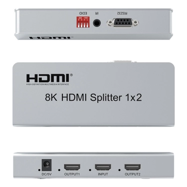 Спліттер 8K 1X2 HDMI V2.1 AirBase HD-SP1221