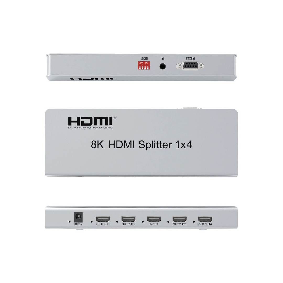 Спліттер 8K 1X4 HDMI V2.1 AirBase HD-SP1421