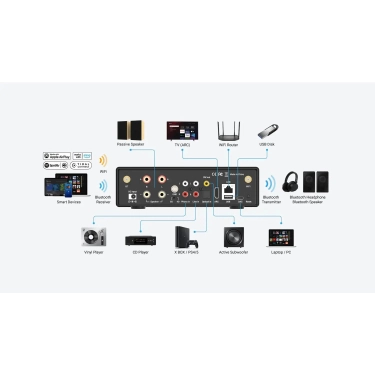 Підсилювач Arylic H50 Wireless Stereo Amplifier
