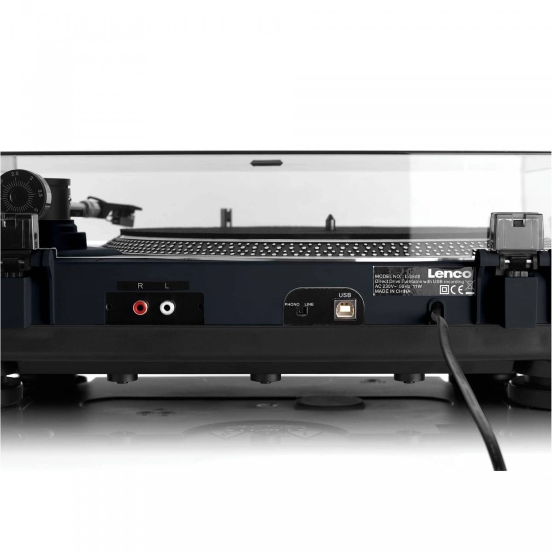 Програвач вінілу Lenco L-3808 Black Програвач вінілу Lenco L-3808 Black