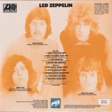 Вінілова пластинка I-DI LP Led Zeppelin: Led Zeppelin I