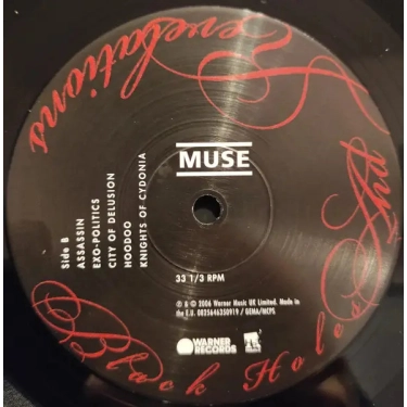 Вінілова платівка I-DI LP Muse: Black Holes And Revelations