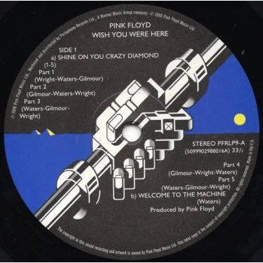 Вінілова платівка I-DI LP Pink Floyd: Wish You Were Here