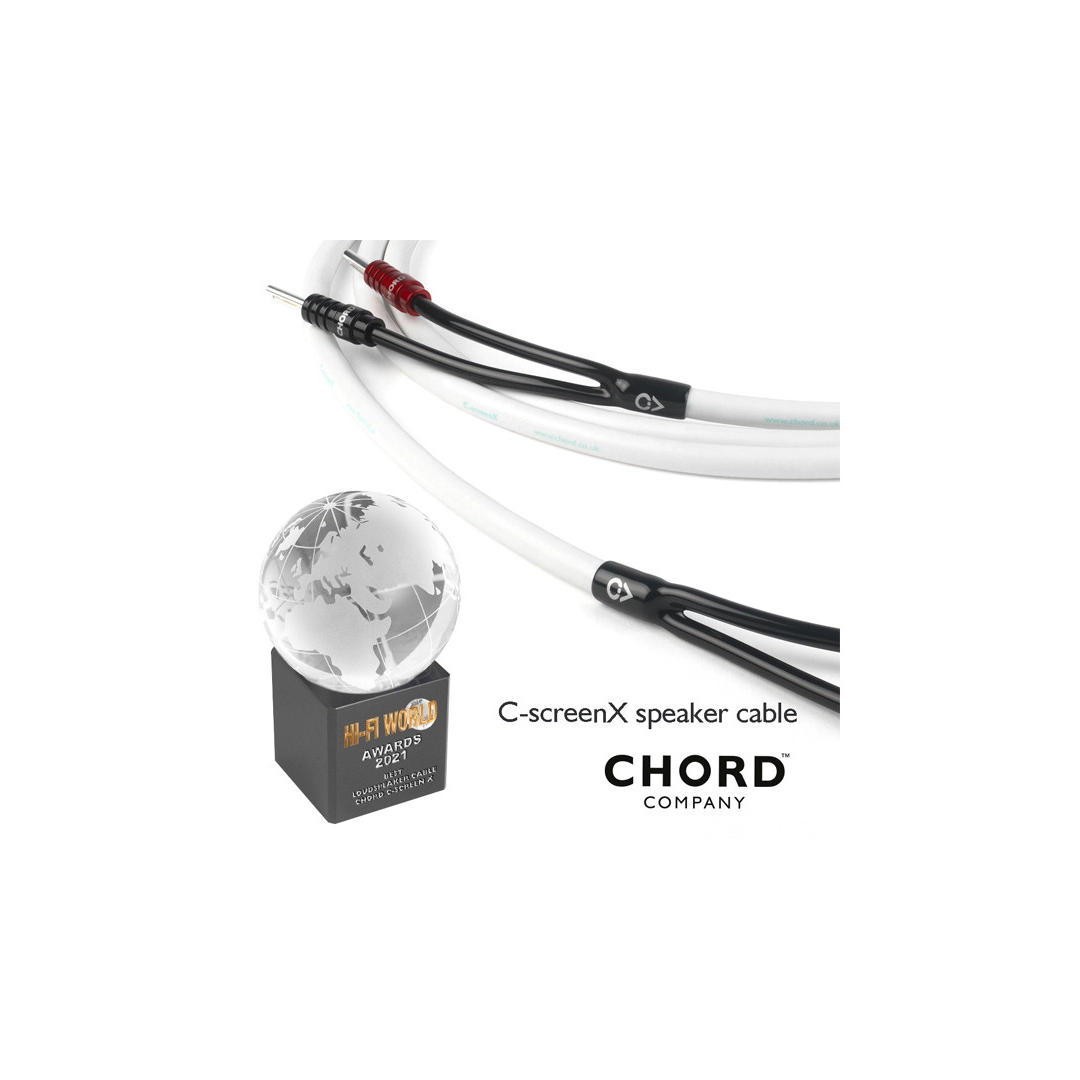Акустичний кабель Chord C-screenX CUSTOM Speaker Cable 2.5 m pair Акустичний кабель Chord C-screenX CUSTOM Speaker Cable 2.5 m pair