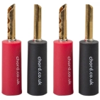 Рознімання Chord Banana Plug Kit - 4 Screw Type Рознімання Chord Banana Plug Kit - 4 Screw Type