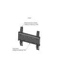 TV bracket Sector TV02F, fixed, from 23" to 43", max VESA 200x200 mm, black