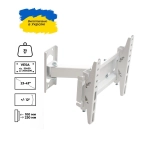 Кронштейн для телевізора Sector TV02T-R2 White з нахилом/поворотний, 23" до 43", MAX VESA: 200x200 мм Кронштейн для телевізора Sector TV02T-R2 White з нахилом/поворотний, 23" до 43", MAX VESA: 200x200 мм