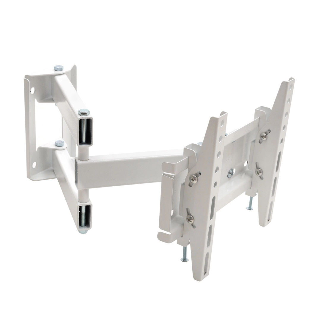 Кронштейн для телевізора Sector TV02T-R3 White з нахилом/поворотний, 23" до 43", MAX VESA: 200x200 мм Кронштейн для телевізора Sector TV02T-R3 White з нахилом/поворотний, 23" до 43", MAX VESA: 200x200 мм