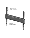 Кронштейн для телевізора Sector TV04F Black фіксований, 32" до 55" (max VESA 400x400 мм)