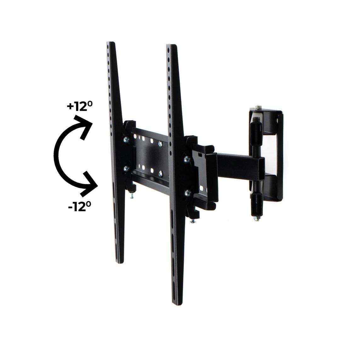 Кронштейн для телевізора Sector TV04T-R3 Black з нахилом/поворотний, 32" до 55", MAX VESA: 400x400 мм