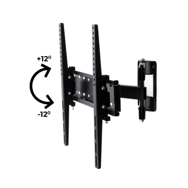 Кронштейн для телевізора Sector TV04T-R3 Black з нахилом/поворотний, 32" до 55", MAX VESA: 400x400 мм