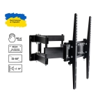 Кронштейн для телевізора Sector TV04T-R6 Black з нахилом/поворотний, 32" до 55", MAX VESA: 400x400 мм Кронштейн для телевізора Sector TV04T-R6 Black з нахилом/поворотний, 32" до 55", MAX VESA: 400x400 мм