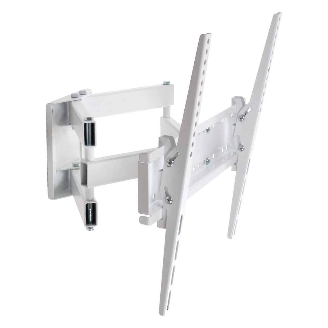 Кронштейн для телевізора Sector TV04T-R6 White з нахилом/поворотний, 32" до 55", MAX VESA: 400x400 мм