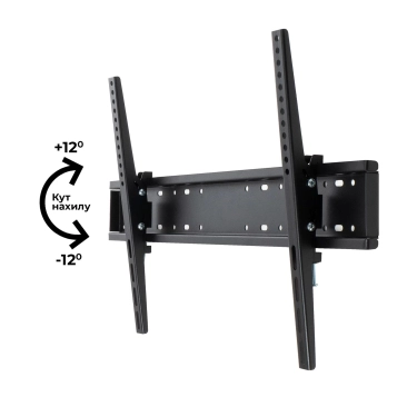 Кронштейн для телевізора Sector TV0604T Black з нахилом/фіксований 37". до 70", MAX VESA: 600x400 мм