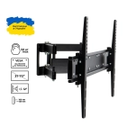 Кронштейн для телевізора Sector TV0604T-R6 Black з нахилом/поворотний, 37" до 70", MAX VESA: 600x400 мм Кронштейн для телевізора Sector TV0604T-R6 Black з нахилом/поворотний, 37" до 70", MAX VESA: 600x400 мм