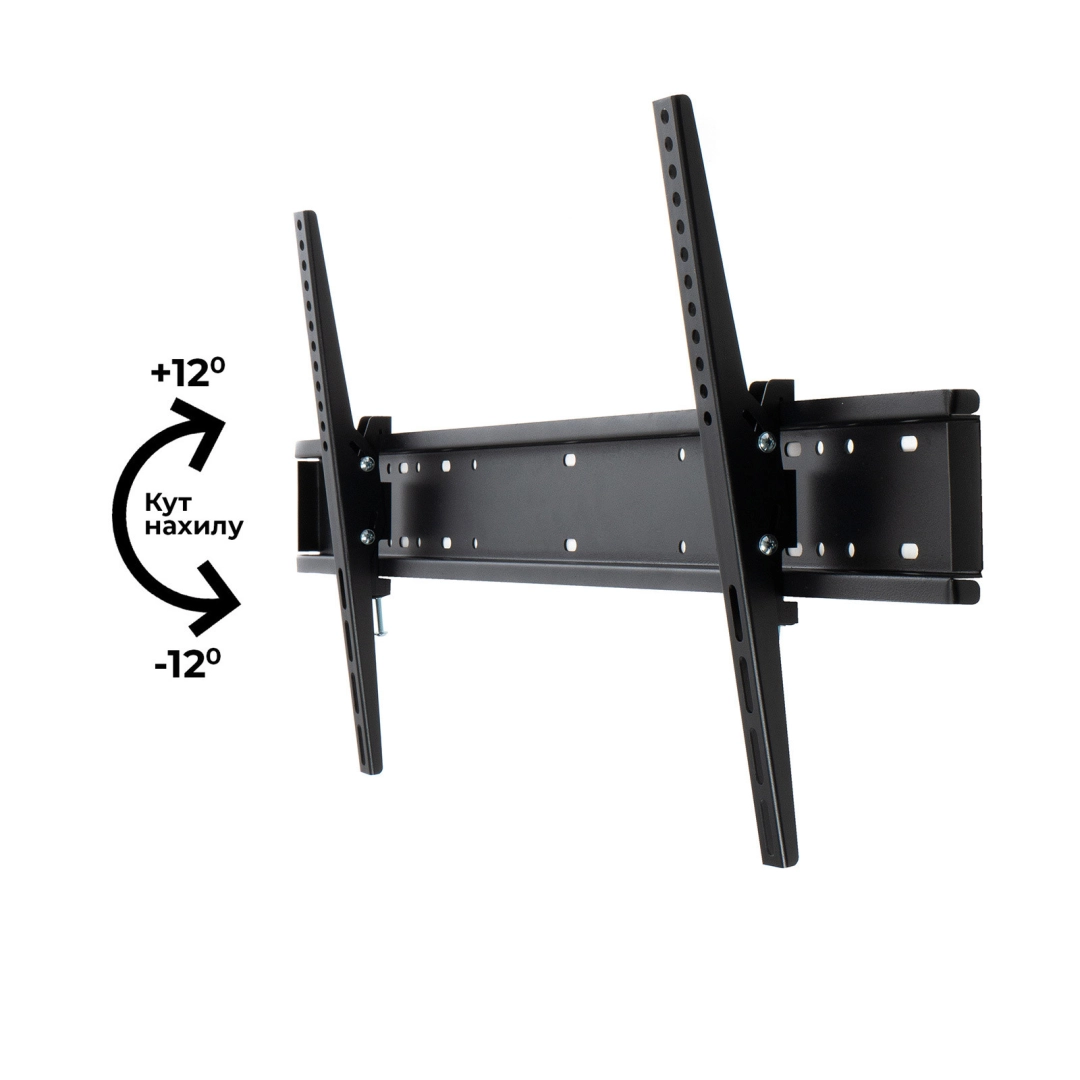 Кронштейн для телевізора Sector TV0804T Black з нахилом, 43" до 90", MAX VESA: 800x400 мм