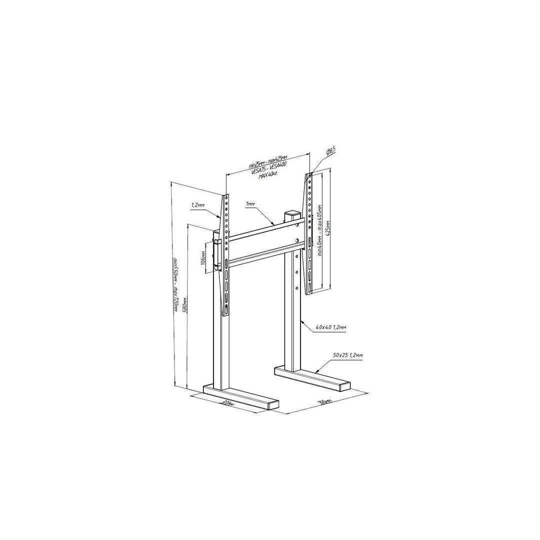 Підставка під телевізор Sector T8 White (Діагональ: 26"-55")