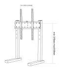 TV Stand Sector T8 White (Diagonal: 26"-55")