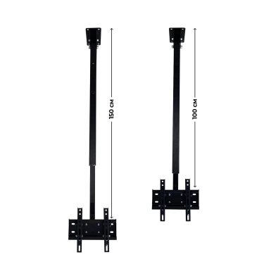 Стельовий кронштейн для телевізора Sector CM-02T Black - з нахилом, 23" до 43", (max VESA 200x200 мм)