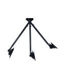 TV ceiling bracket Sector CM-02T Black - tilted, 23" to 43", (max VESA 200x200 mm)