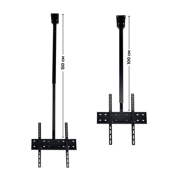 Стельовий кронштейн для телевізора Sector CM-0604T Black з нахилом, 37" до 70", (max VESA 600x400 мм)