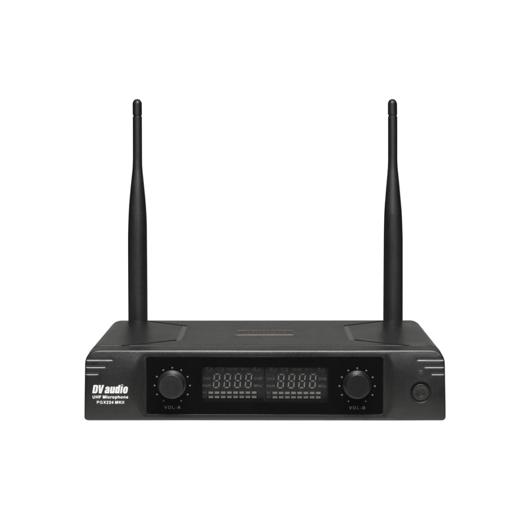 Радіосистема DV audio PGX-224 MKII з двома ручними мікрофонами у пластиковому корпусі Радіосистема DV audio PGX-224 MKII з двома ручними мікрофонами у пластиковому корпусі