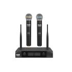 Радіосистема DV audio PGX-224 MKII з двома ручними мікрофонами у пластиковому корпусі Радіосистема DV audio PGX-224 MKII з двома ручними мікрофонами у пластиковому корпусі