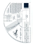 Шаблон для налаштування плеєра: Tonar Professional Cartridge Install Protractor, art. 3583