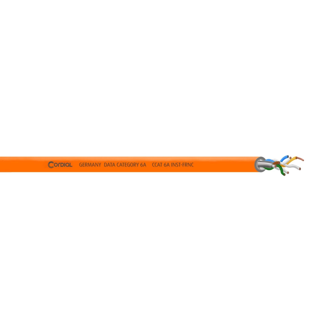 Ethernet кабель Cordial CCAT 6A INST-ORANGE 100 FRNC