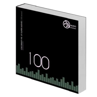 Audio Anatomy Зовнішні конверти платівок 100X 12 Pp Crystal Clear Outer Sleeves (80 Micron)