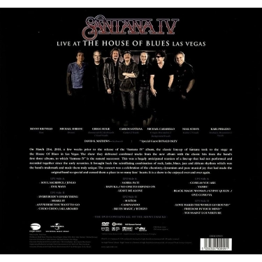 Вініловий диск Carlos Santana: Santana lV Live At The House Of Blues Las Vegas -Lp+Dvd /4LP