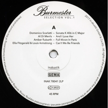 Вініловий диск 2LP Burmester Selection, Vol. I