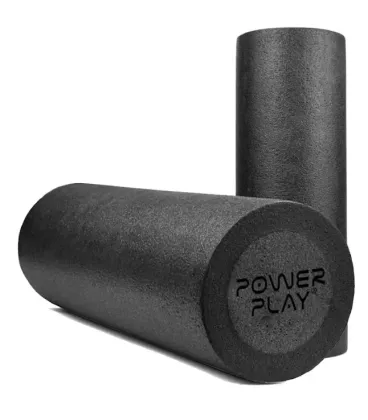 Масажний ролик гладкий PowerPlay 4021 Fitness Roller Чорний