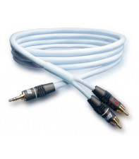 Межблочные кабели SUPRA AUX BILINE MP-2RCA BLUE 1м
