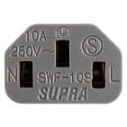 SUPRA MAINS PLUG SWF-10S FEMALE SUPRA MAINS PLUG SWF-10S FEMALE