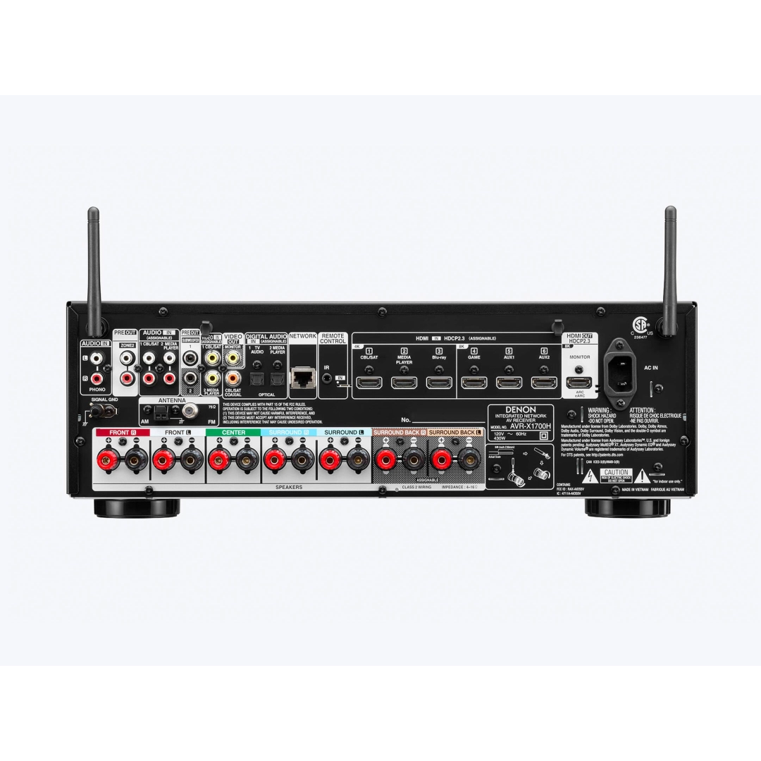 AV Ресівер Denon AVR-X1700H (7.2 сh) Black